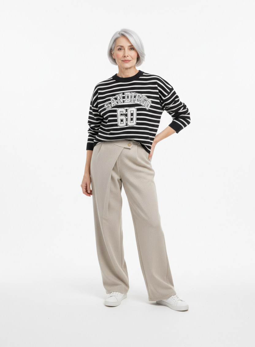 conjunto marinero pantalon beige