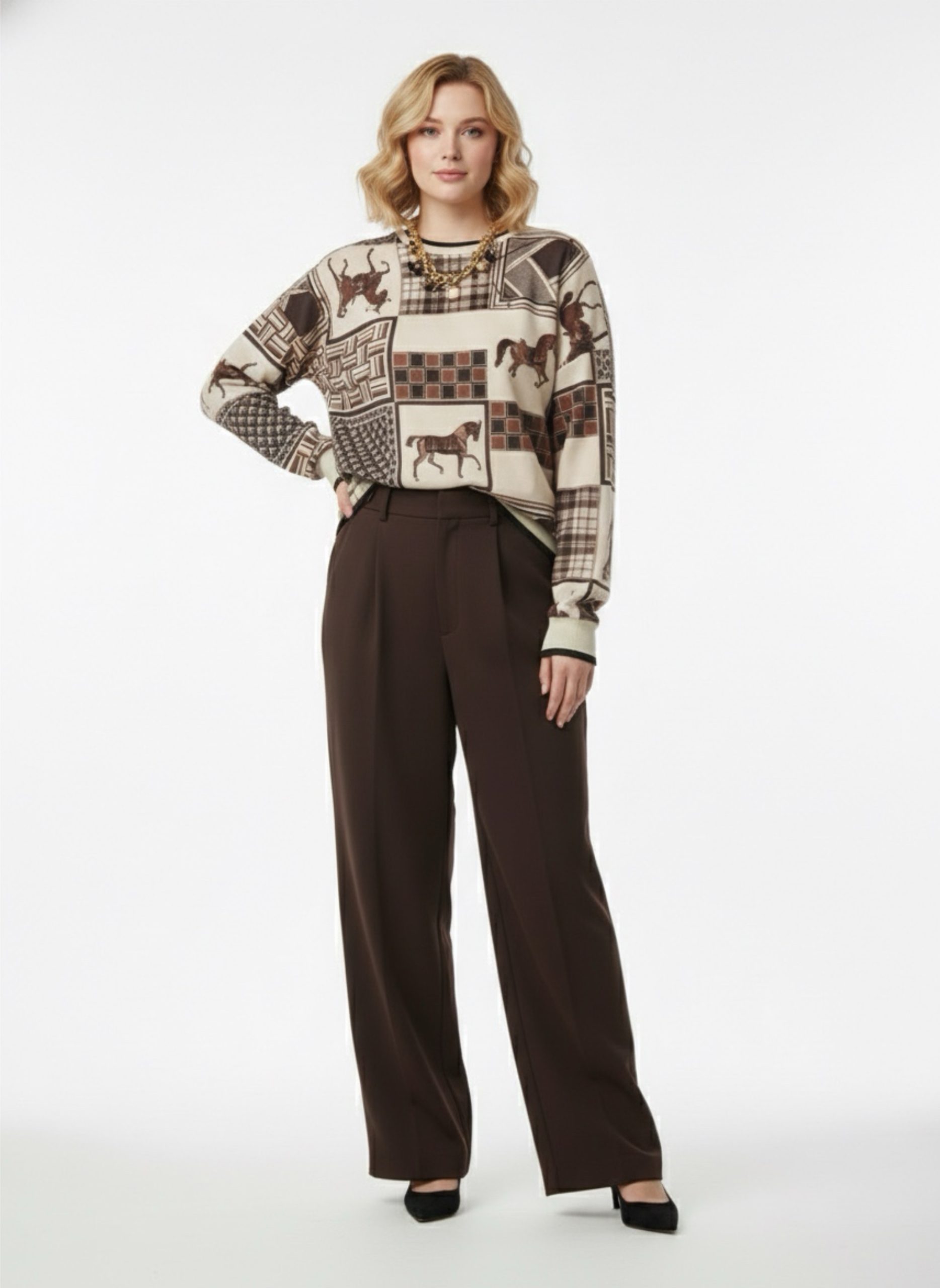 conjunto marrón hermes